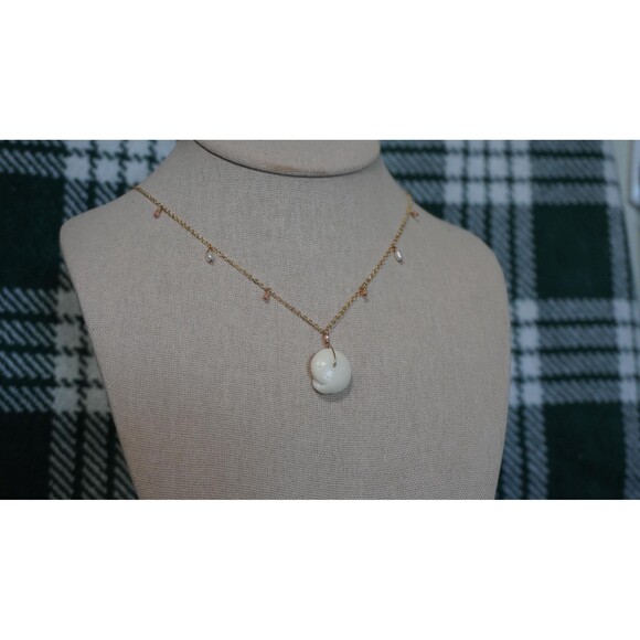 Puka Shell 14k Gold Filled Necklace - Picture 2 of 12